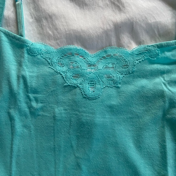 Ann Taylor Loft Cami Tank Top Turquoise (blue) Size Medium - Picture 6 of 7